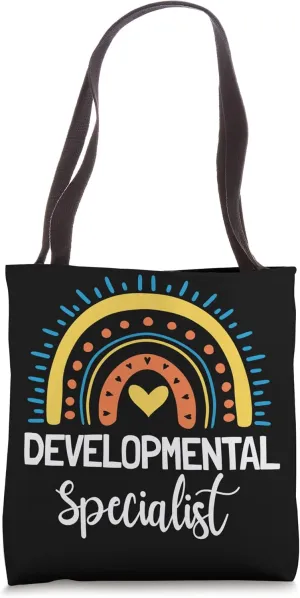 Back To School Groovy Retro Vintage Developmental Specialist Tote Bag