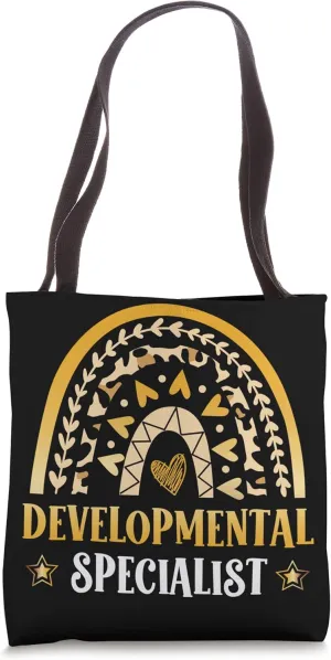 Back To School Groovy Retro Vintage Developmental Specialist Tote Bag