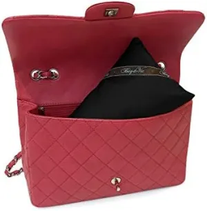 Bag-a-Vie Handbag Shaper Pillow Luxury Handbag & Purse Shaper - [Petite] 12' x 5.5' - Fits Jumbo Flap Bags - Black