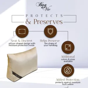 Bag-a-Vie Purse Shaper Pillow Insert - Champagne - Luxury Handbag Shaper Insert for Women's Purses - Handbag Custom Pillow Purse Accessories for Kelly 32