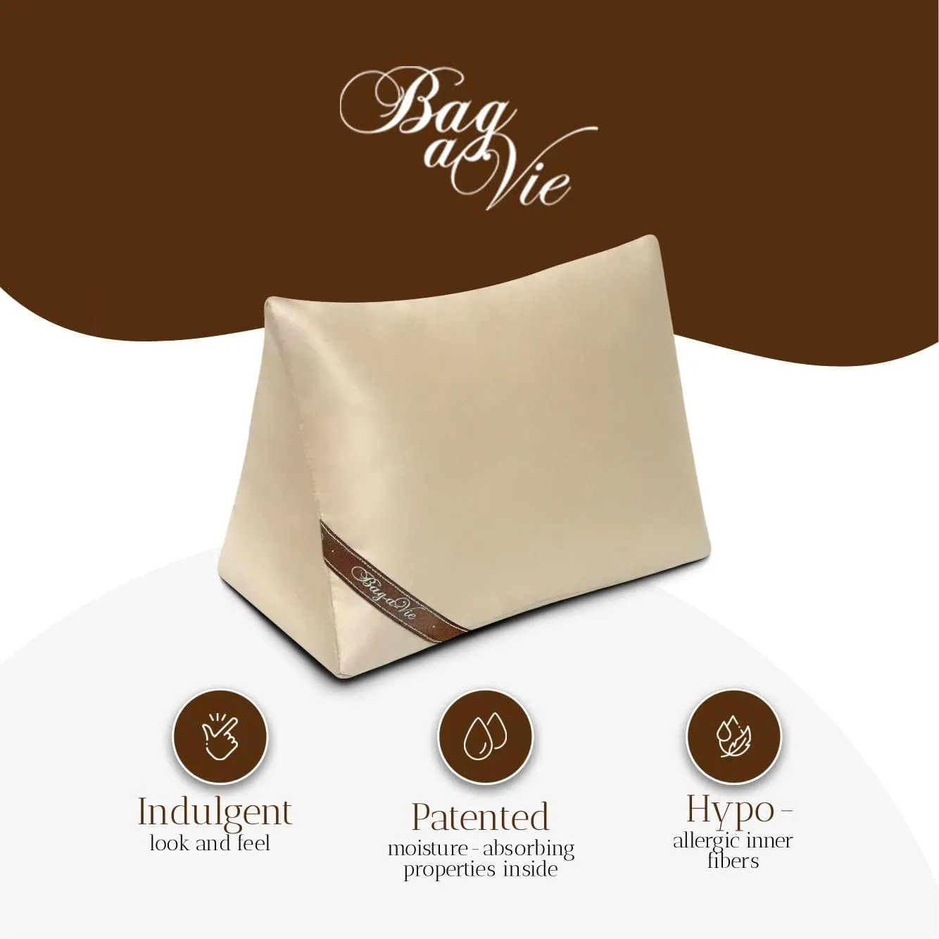 Bag-a-Vie Purse Shaper Pillow Insert - Luxury Handbag Shaper Insert for Women's Purses - Handbag Custom Pillow Purse Accessories for Birkin 30