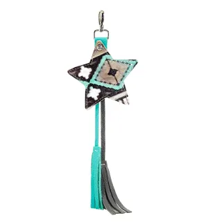 Bag Charm - All Embossed w/ Cocoa Navajo