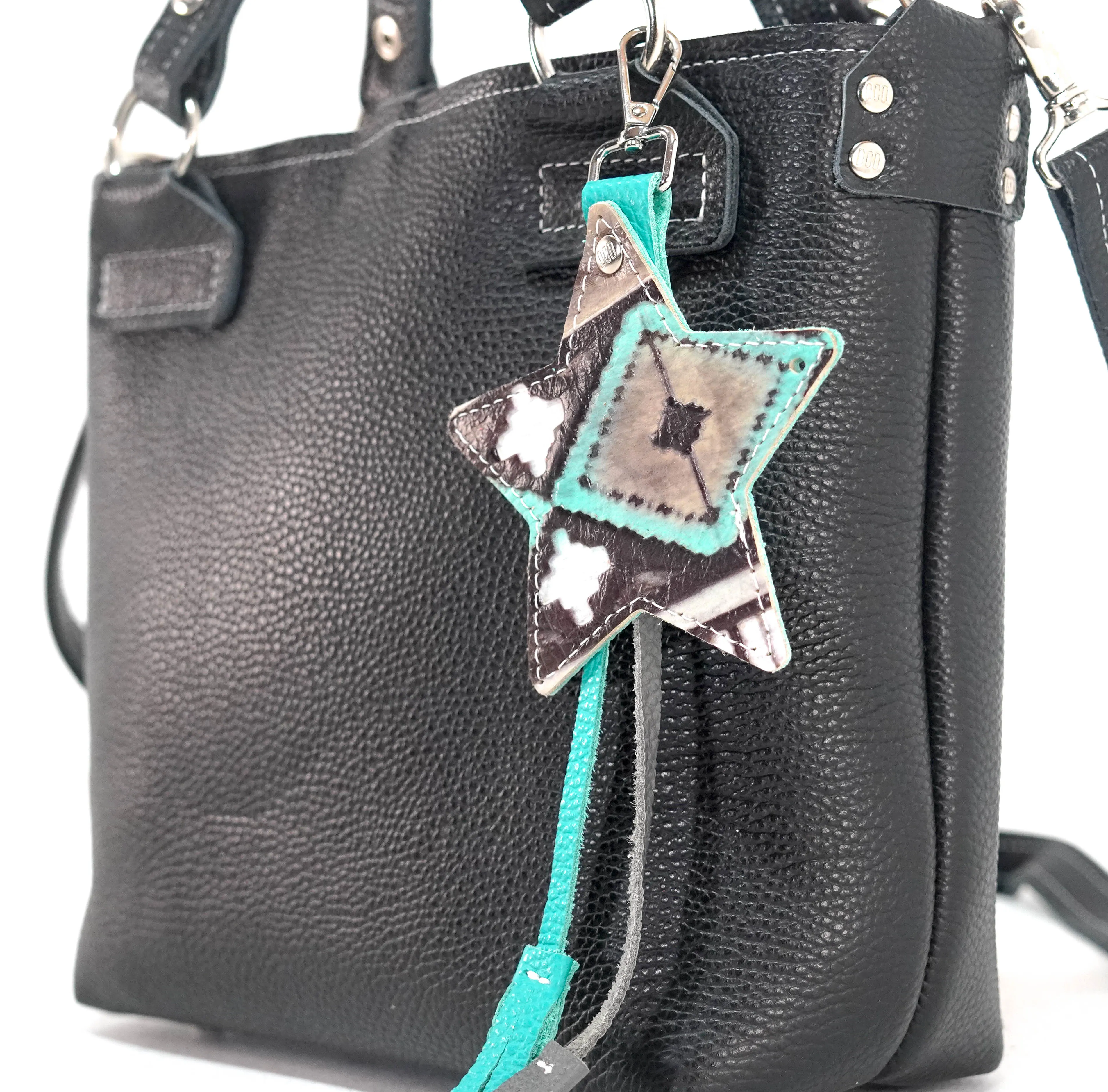Bag Charm - All Embossed w/ Cocoa Navajo