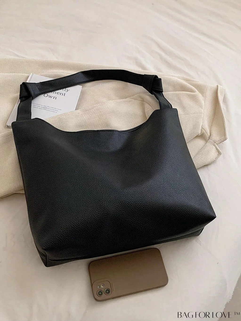 BagForLove - Black Hobo Bag: Sleek, Spacious, and Stylish
