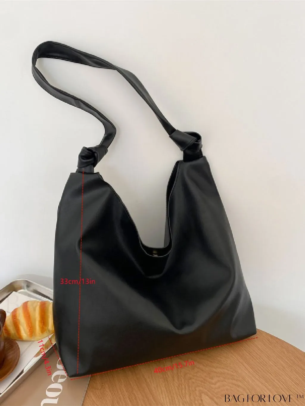 BagForLove - Black Hobo Bag: Sleek, Spacious, and Stylish