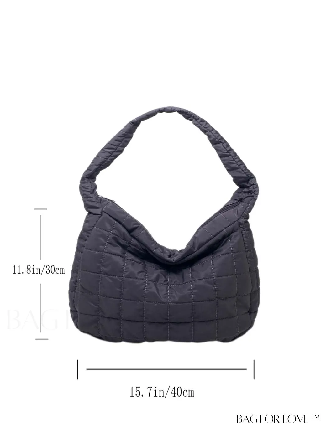 BagForLove - Chic Quilted Hobo Bag with Elegant Detailing