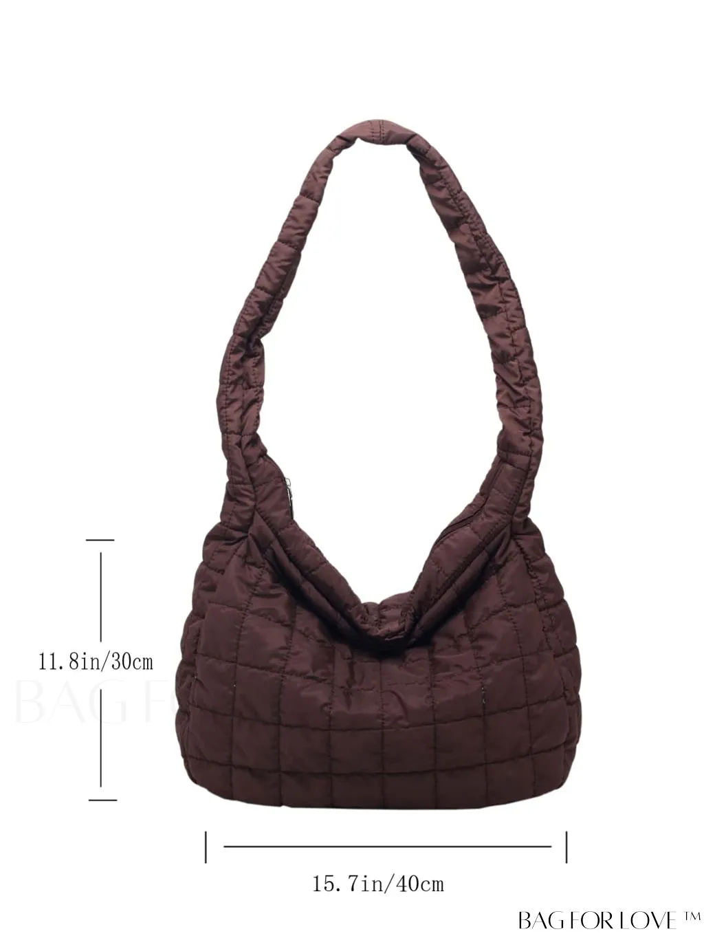 BagForLove - Chic Quilted Hobo Bag with Elegant Detailing
