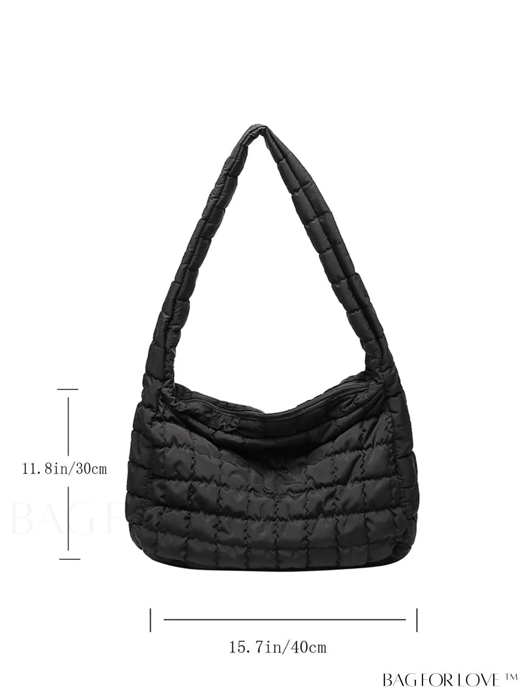 BagForLove - Chic Quilted Hobo Bag with Elegant Detailing