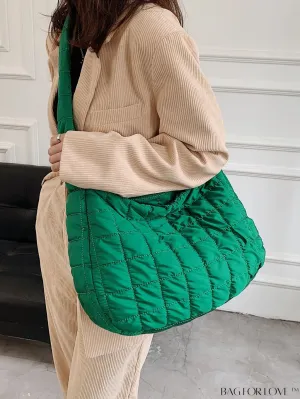 BagForLove - Chic Quilted Hobo Bag with Elegant Detailing