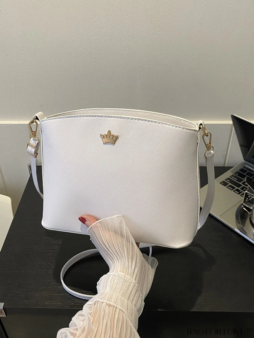 BagForLove - Pink PU Crossbody Bag: Sleek & Elegant