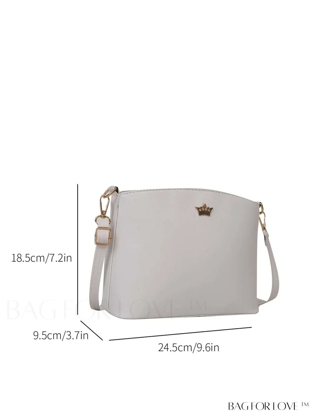 BagForLove - Pink PU Crossbody Bag: Sleek & Elegant