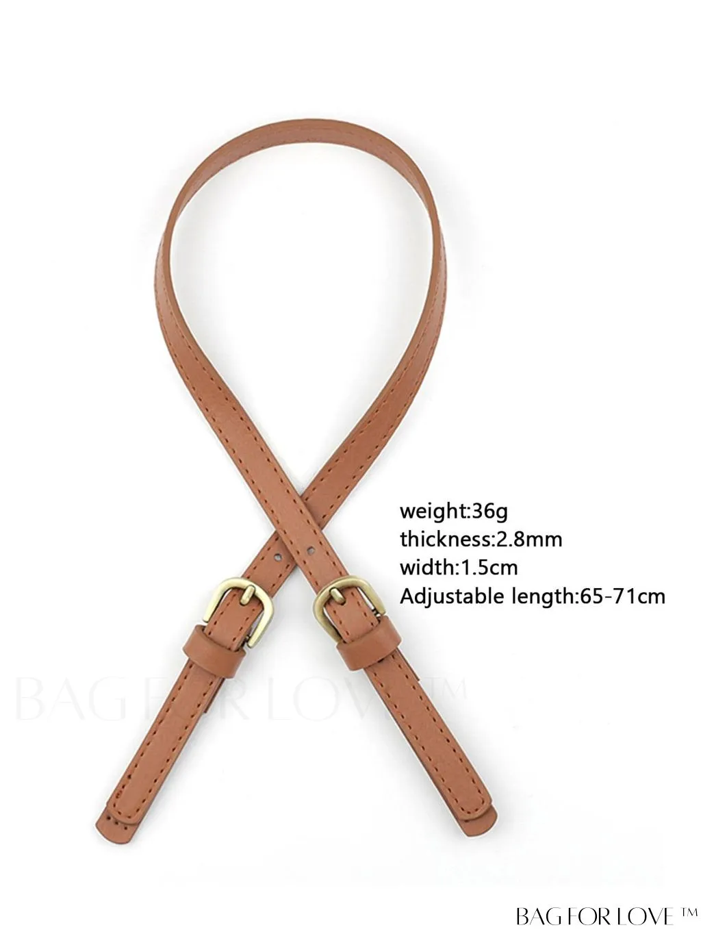 BagForLove - PU Minimalist Bag Strap with Sleek Buckle Design
