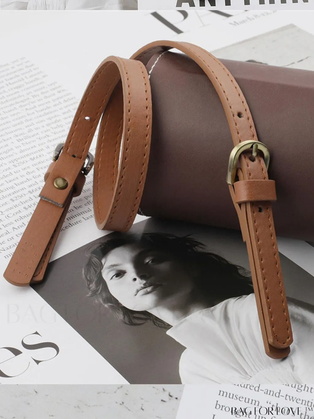 BagForLove - PU Minimalist Bag Strap with Sleek Buckle Design