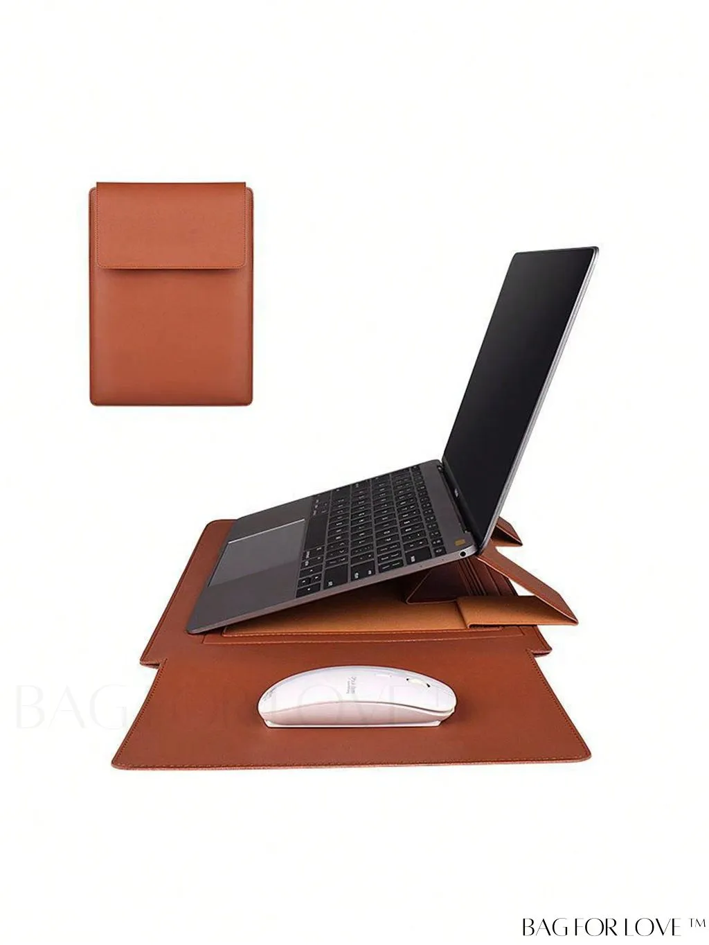 BagForLove - Sleek Flap Laptop Bag: Professional, Minimalistic Design for Business - Ideal for Computers