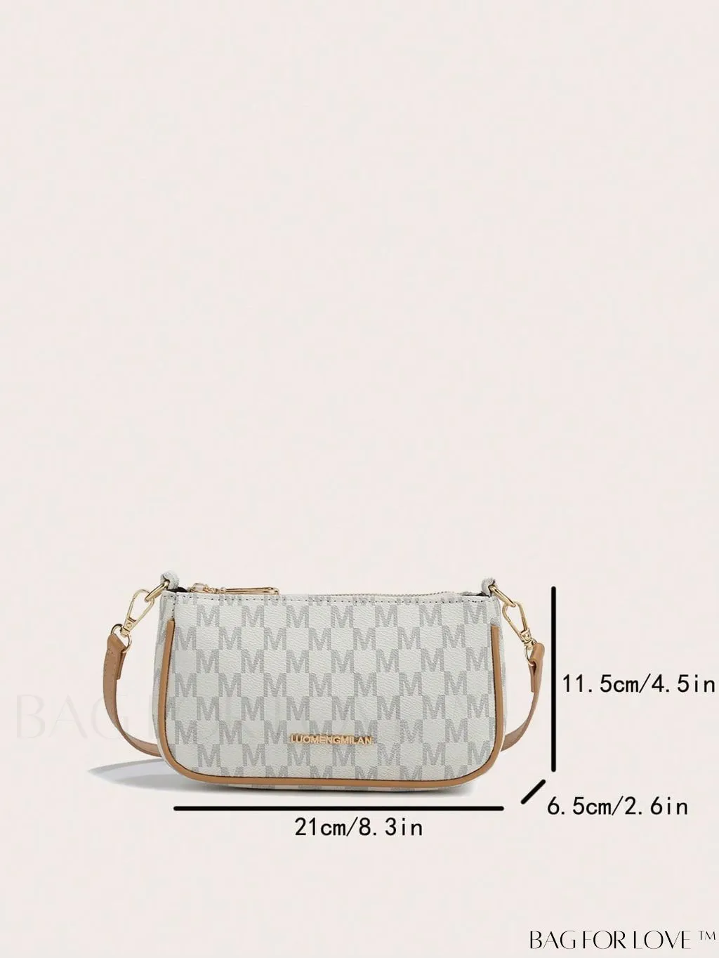 BagForLove - Sleek Slogan Baguette Bag: Effortlessly Stylish and Trend-Setting!