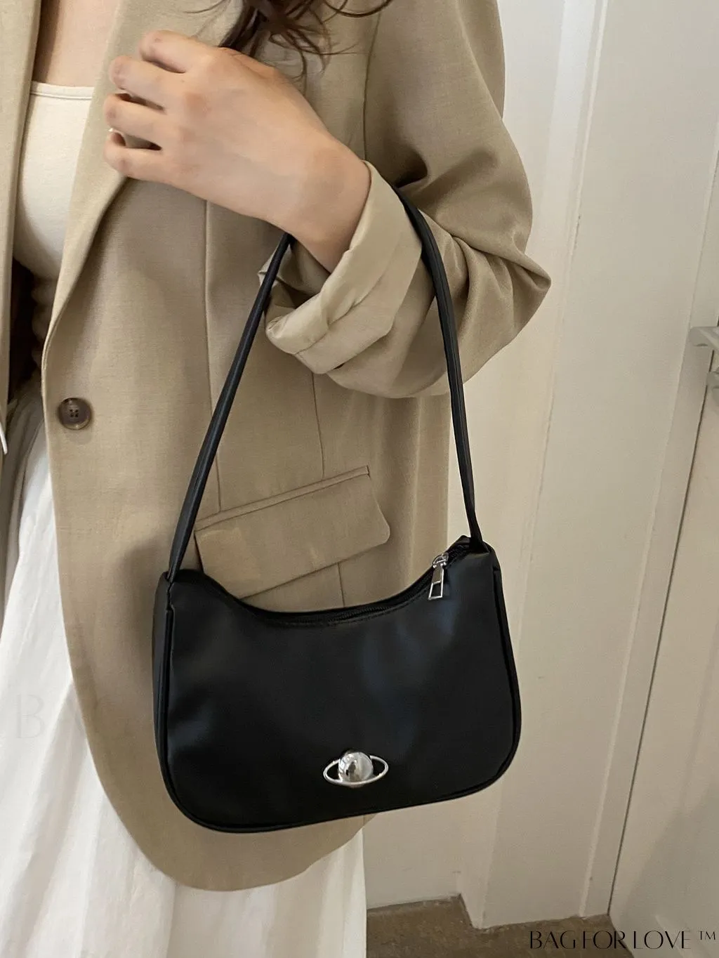 BagForLove - Stylish PU Leather Underarm Bag with Sleek Shoulder Design