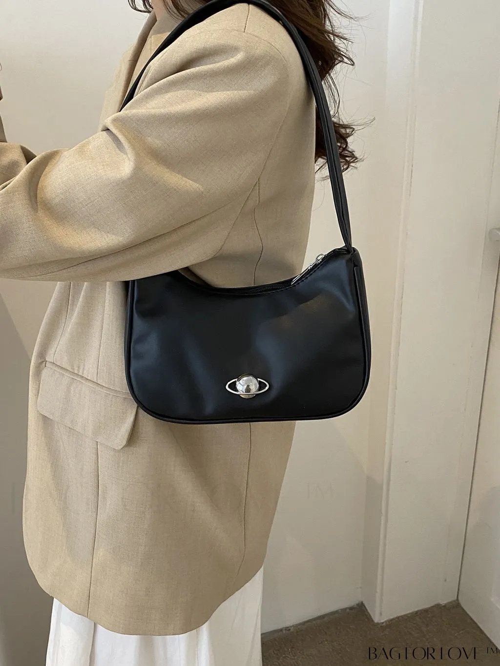 BagForLove - Stylish PU Leather Underarm Bag with Sleek Shoulder Design