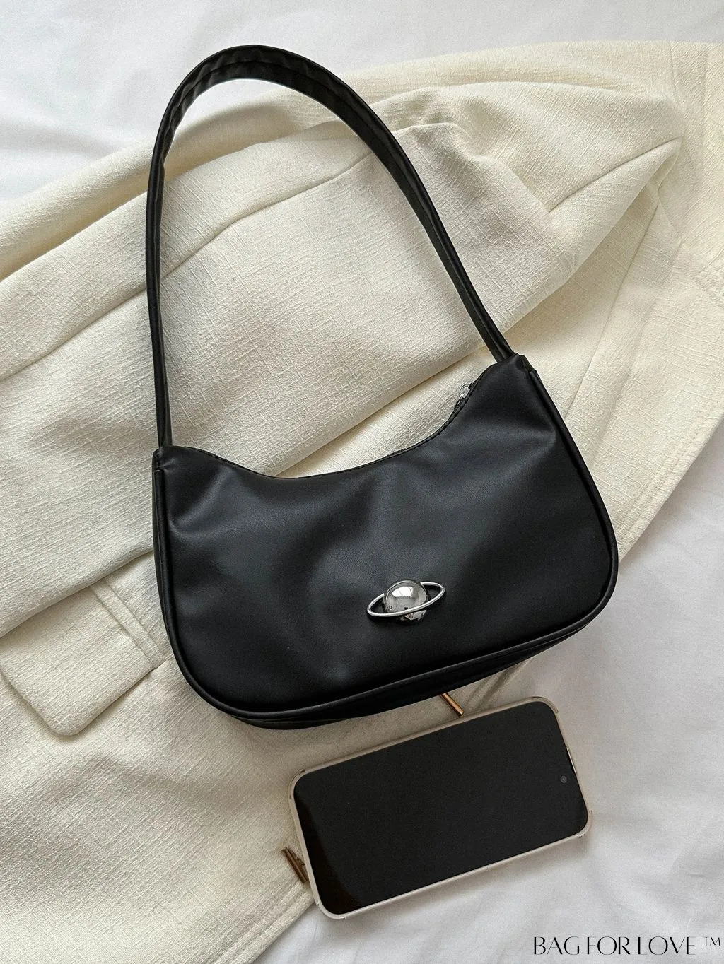 BagForLove - Stylish PU Leather Underarm Bag with Sleek Shoulder Design