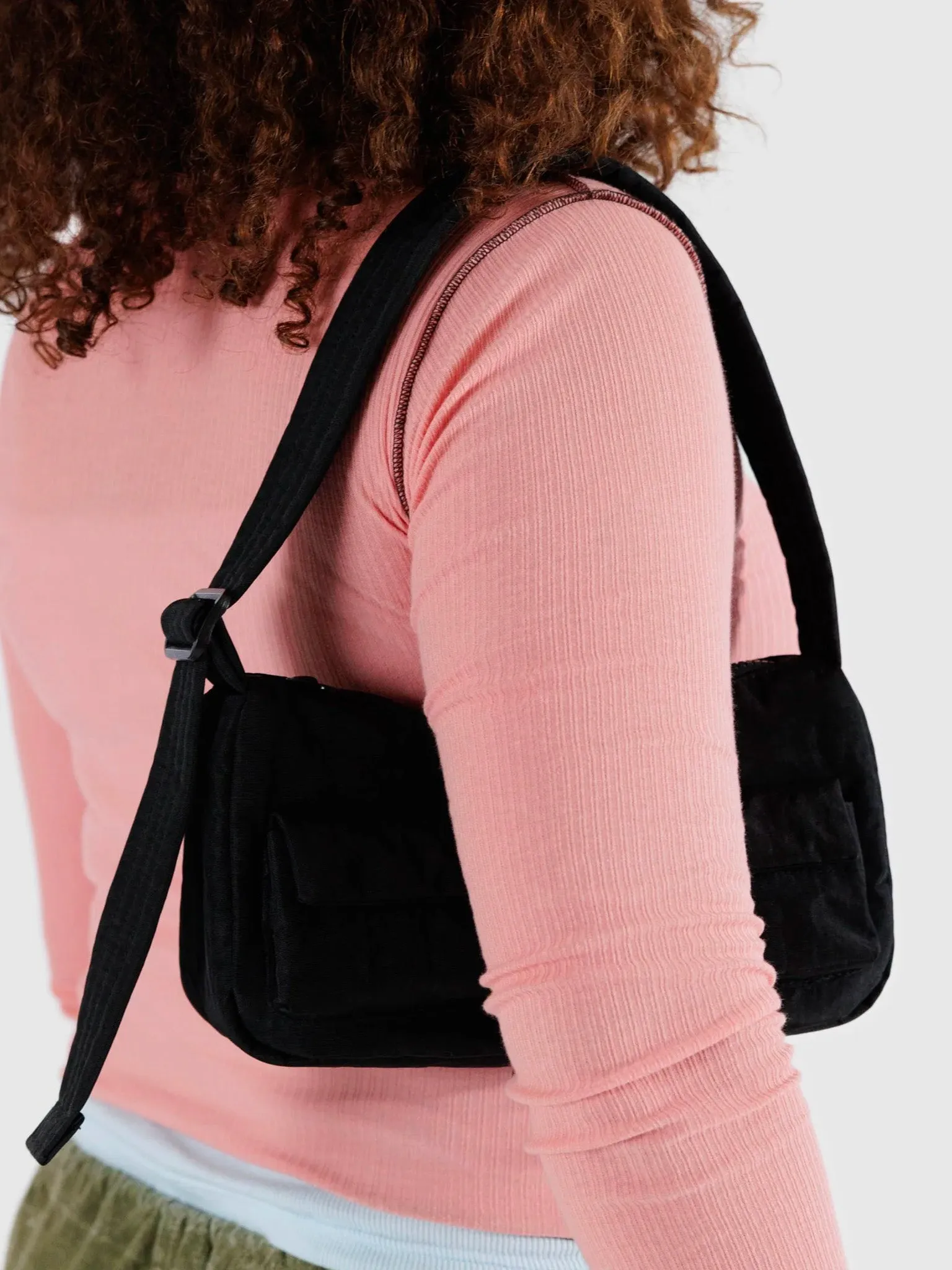 BAGGU Cargo Shoulder Bag - Black