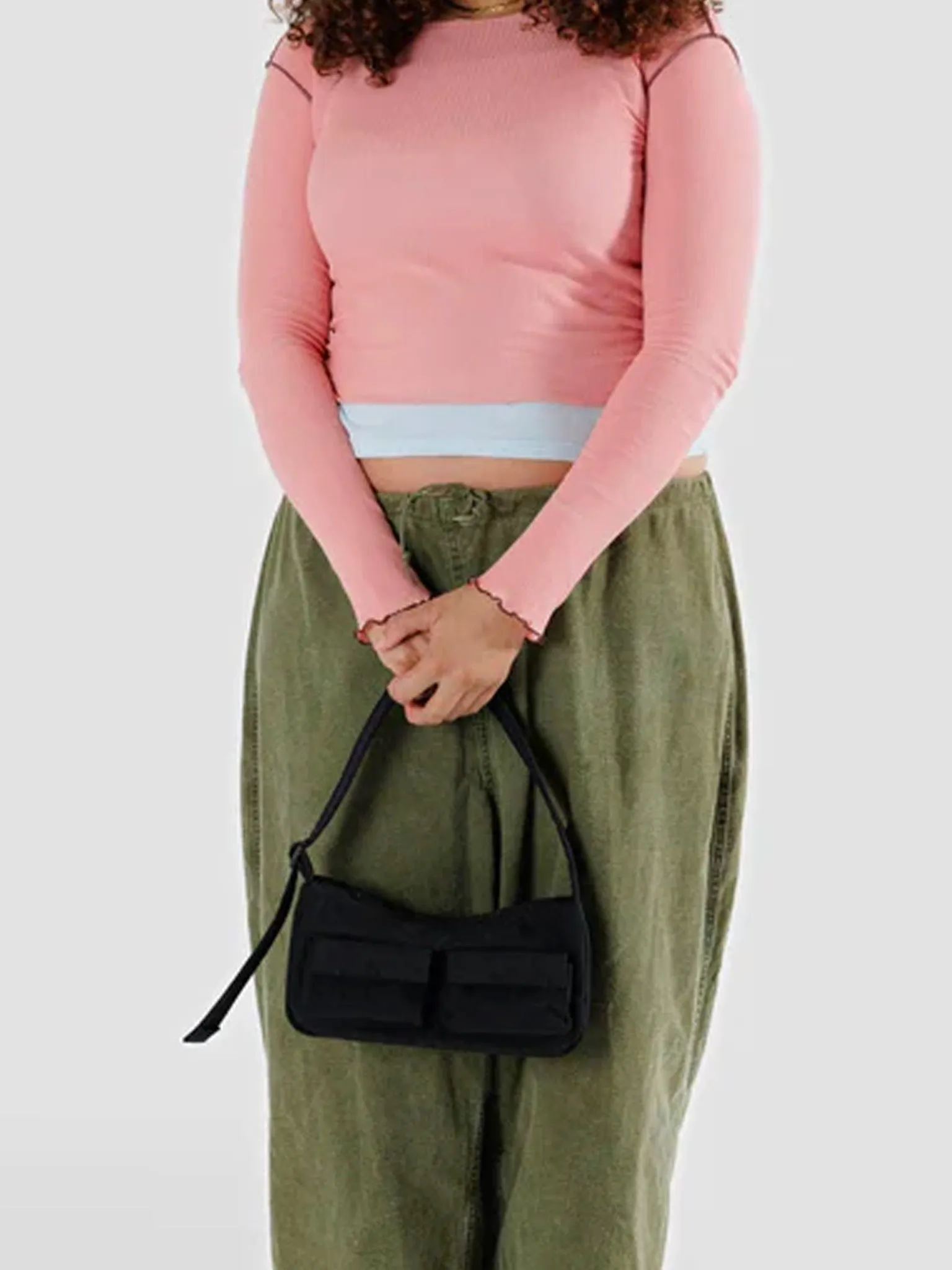 BAGGU Cargo Shoulder Bag - Black