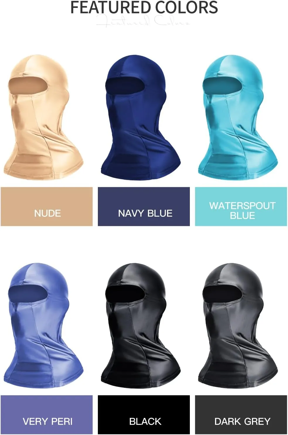 Balaclava Series Headgear Spandex ice Silk Sunscreen Full face mask Outdoor Riding