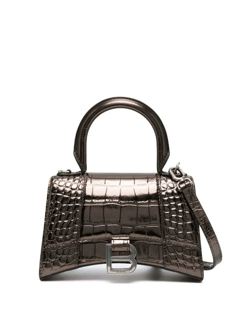 Balenciaga Hourglass Small Leather Top Handle Bag