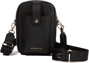 Bandolier Dillon Bag Crossbody | Stylish Pebble Leather Bag | Adjustable Strap, Exterior Slip Pocket | Small Bags for Women