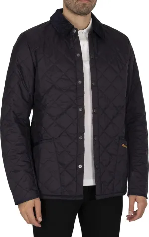 Barbour Mens Heritage Lidde Quilted Jacket, S, Blue