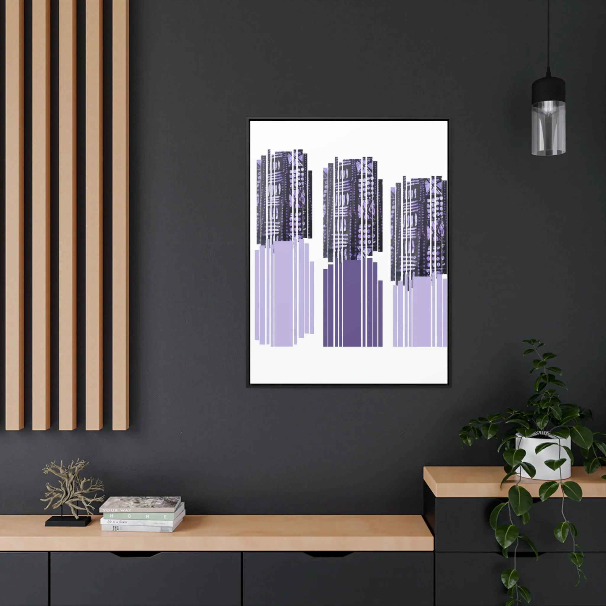 Batik Lilac Motifs Shadow