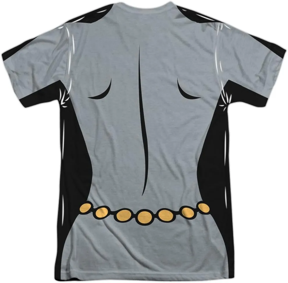 Batman The Animated Series Uniforms Collection Unisex Adult Sublimated Halloween Costume T Shirt (Front/Back)
