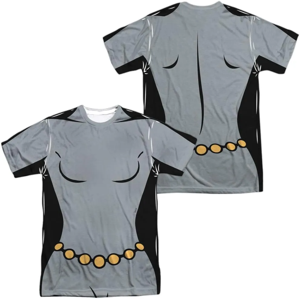 Batman The Animated Series Uniforms Collection Unisex Adult Sublimated Halloween Costume T Shirt (Front/Back)