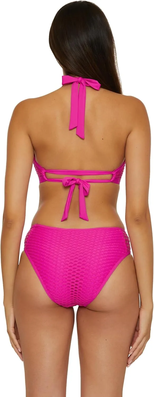 BECCA Women's Castaway Bikini Top, Adjustable, Tie Back, Swimwear Separates