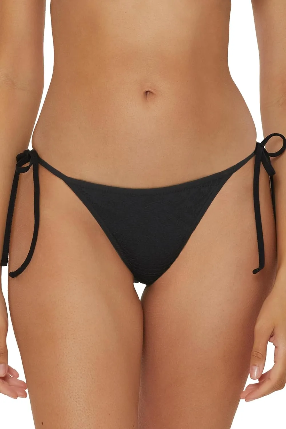 BECCA Women's Color Code Tie Side Bikini Bottom, Cheeky Coverage, Swimwear Separates