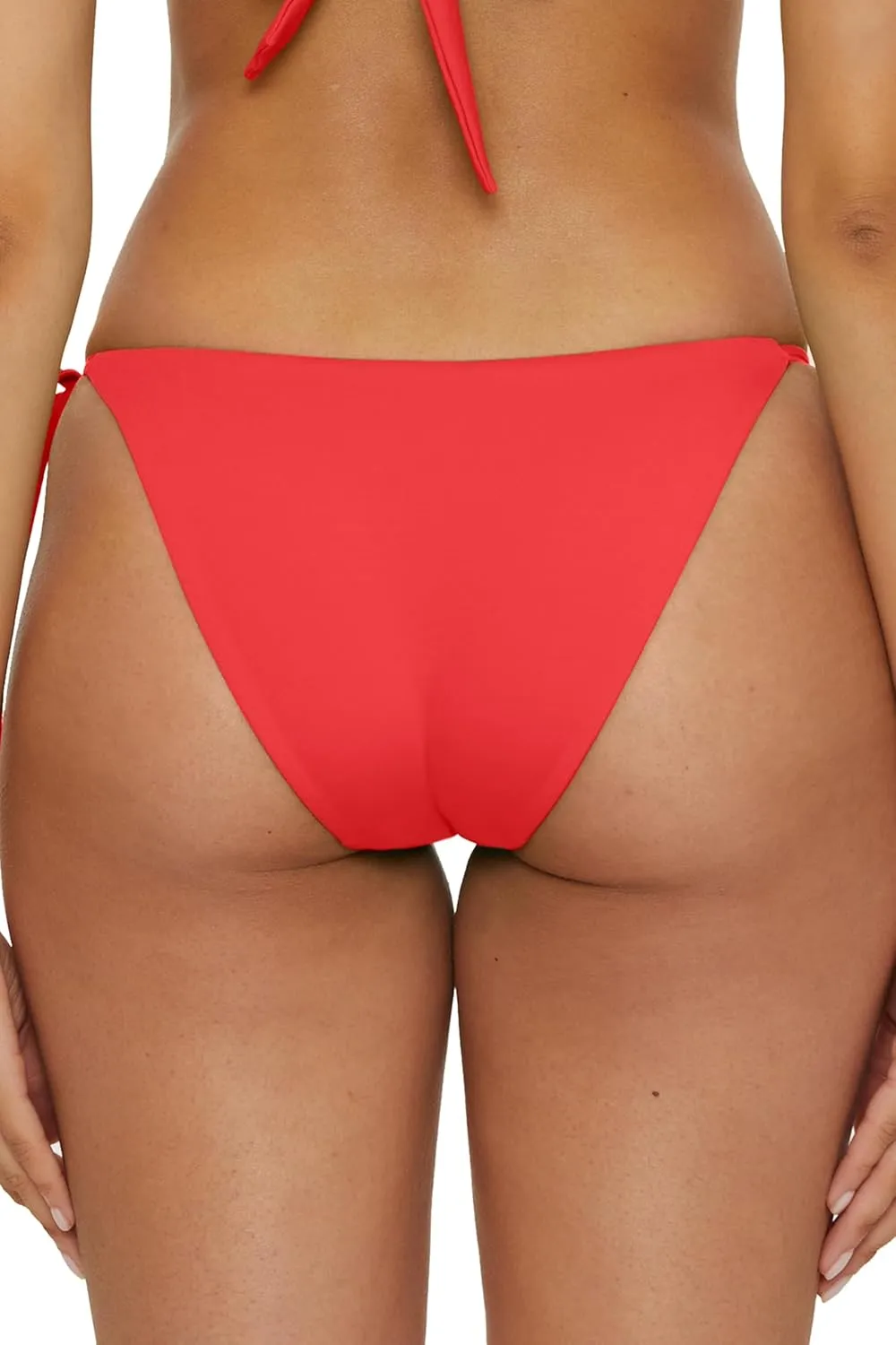 BECCA Women's Standard Color Code Tie Side Bikini Bottom, Cheeky Coverage, Swimwear Separates