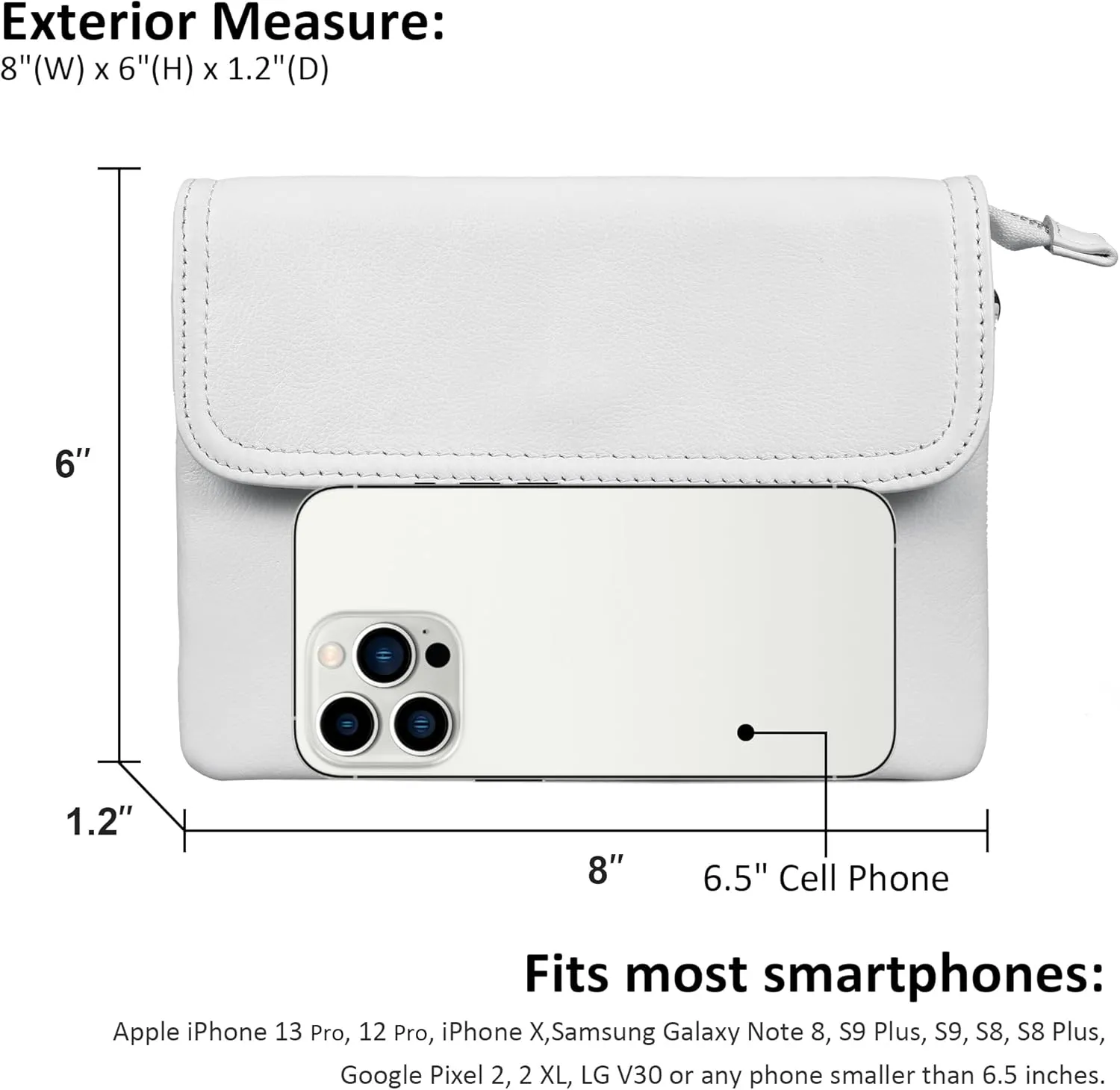 befen Genuine Leather Small Crossbody Bags for Women Cell Phone Bag Cross Body Purses,Silver Zipper