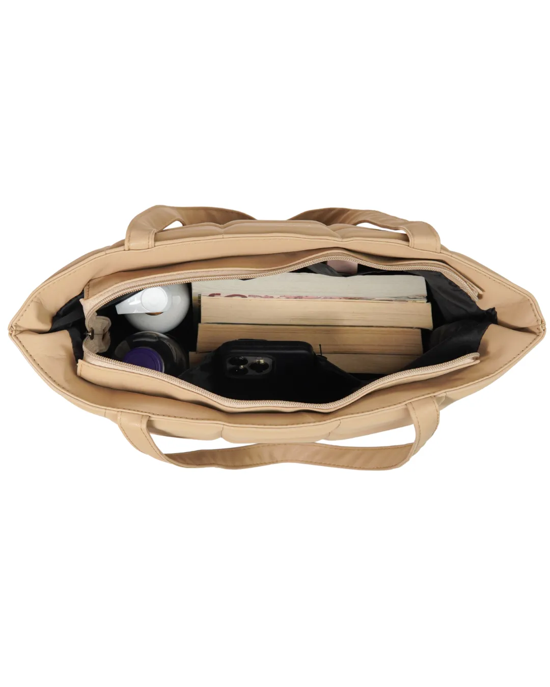 Beige Belle Luxe Tote Bag