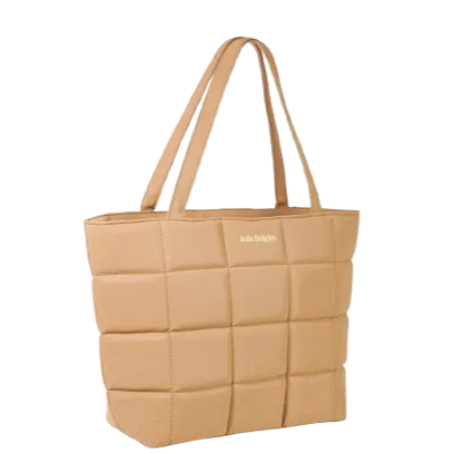 Beige Belle Luxe Tote Bag