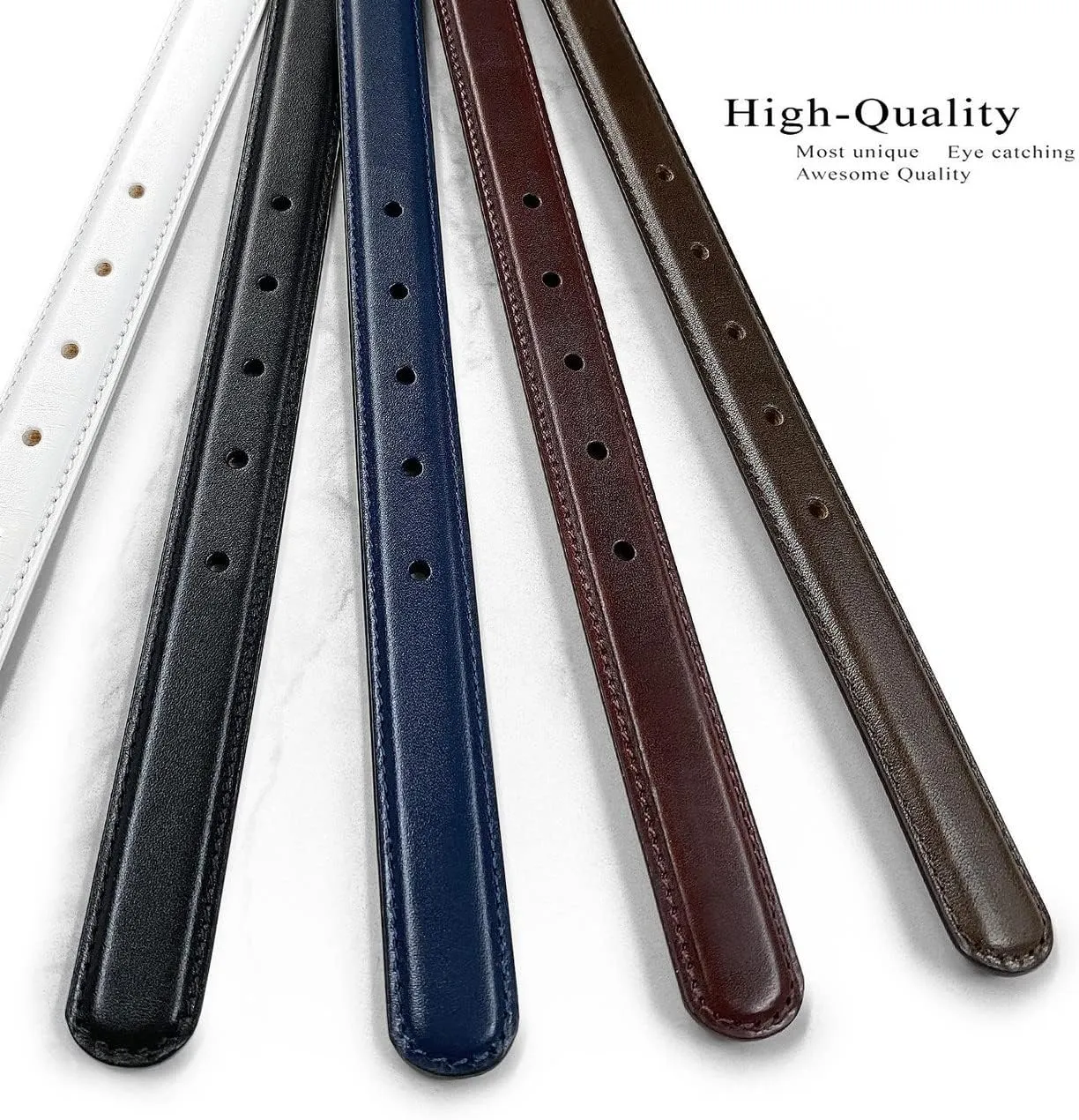 Belts.com Cowhide Full-Grain Genuine Leather Dress Belt Strap,1''(25mm)&1-1/8"(30mm)&1-1/4"(32mm) Wide