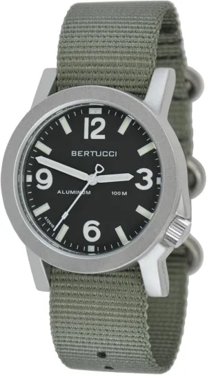 BERTUCCI® 40 mm Aluminum Field Watch - A-6A Experior™ - Marine Green Dial, Defender Drab™ Nylon Band 16502