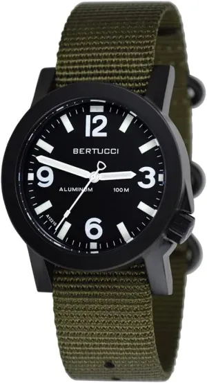 Bertucci A-6a Experior - Black Dial Black Case Forest Nylon