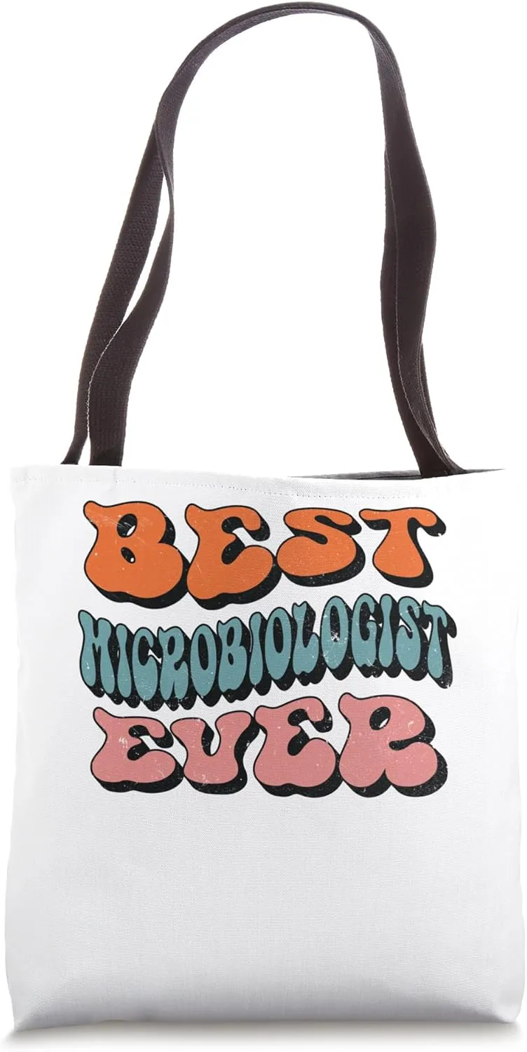 Best Microbiologist Ever, Groovy Microbiologist Squad Tote Bag