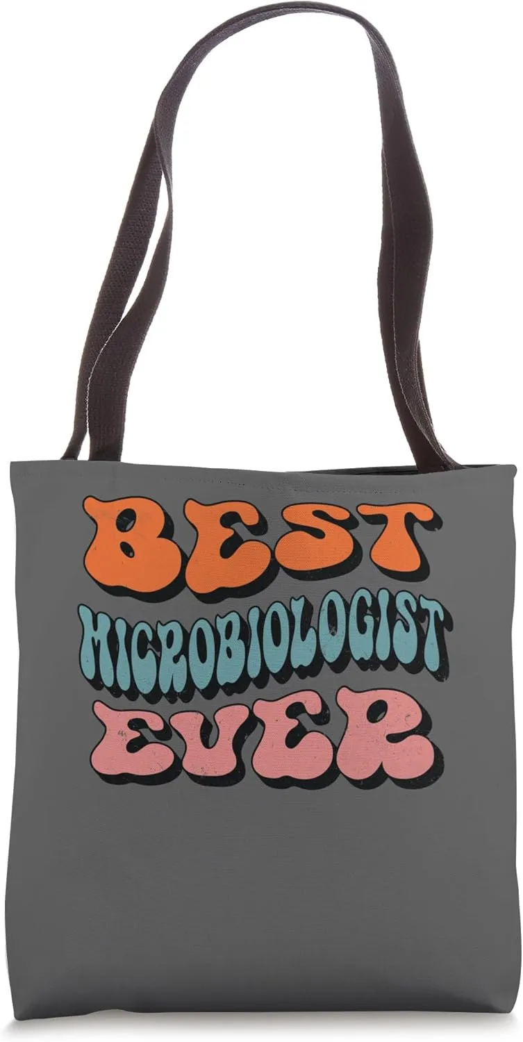 Best Microbiologist Ever, Groovy Microbiologist Squad Tote Bag