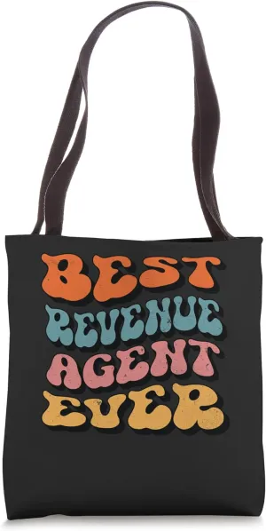 Best Revenue Agent Ever, Retro Groovy Revenue Agent Squad Tote Bag