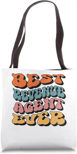 Best Revenue Agent Ever, Retro Groovy Revenue Agent Squad Tote Bag