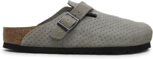 Birkenstock Unisex Boston BS Suede Embossed Sandals