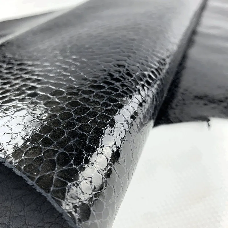 Black Glossy Snake Print