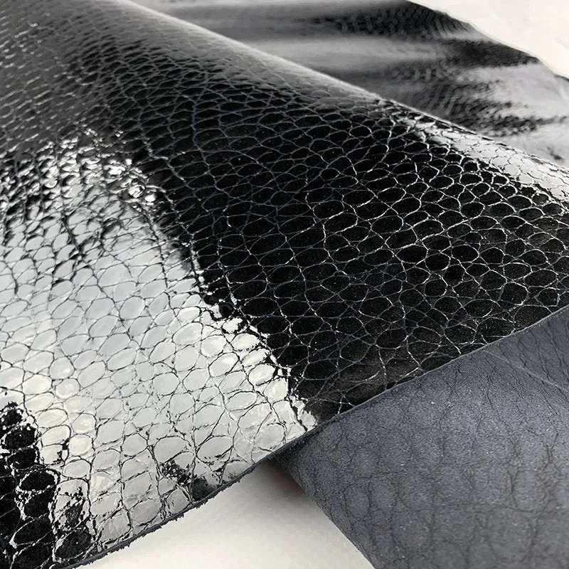 Black Glossy Snake Print