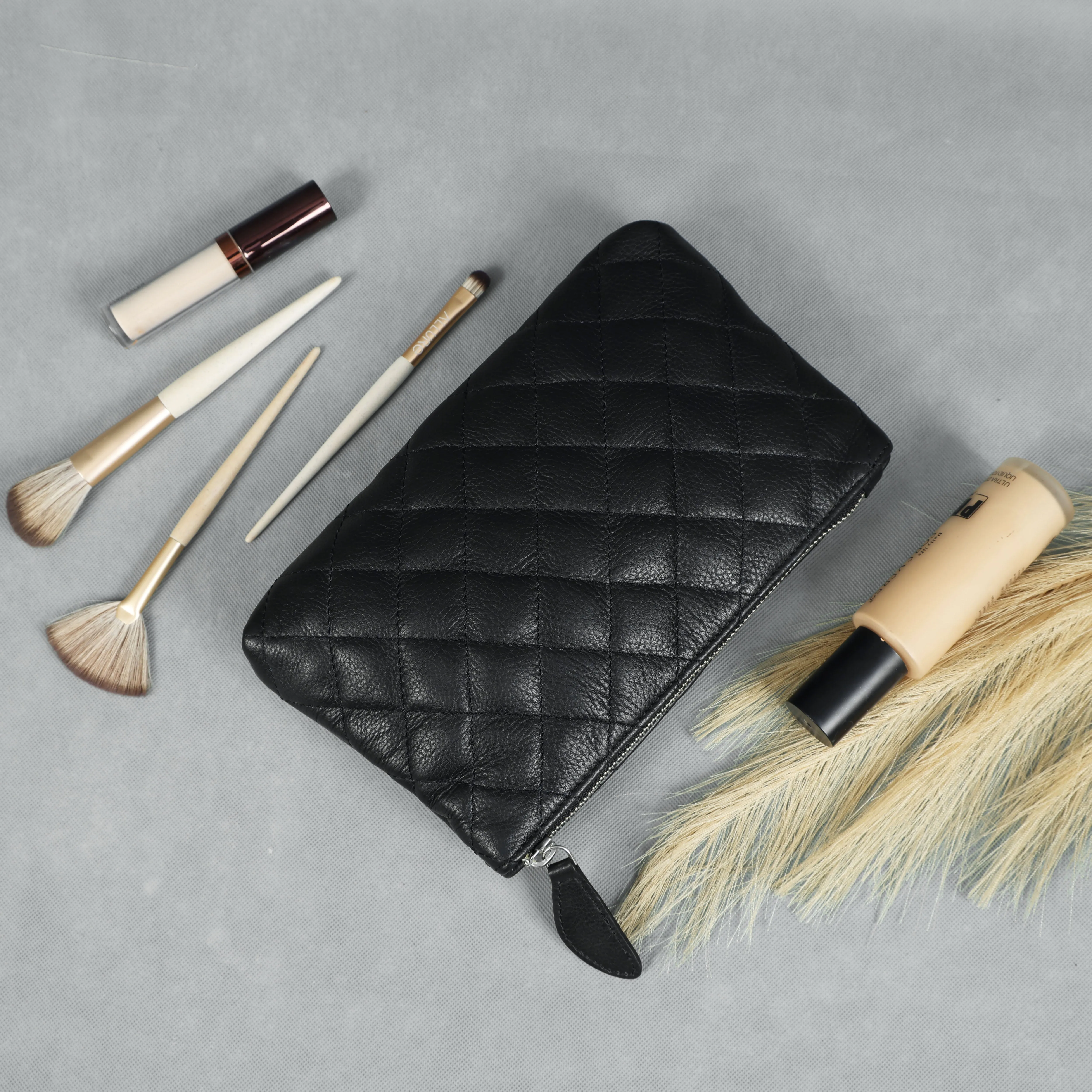 Black Pure Leather Clutch Bag for Women – Elegant & Timeless. BG-1633