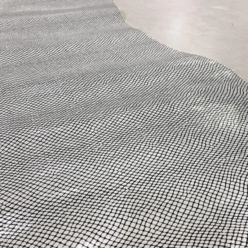 Black&White Glossy Snake Print