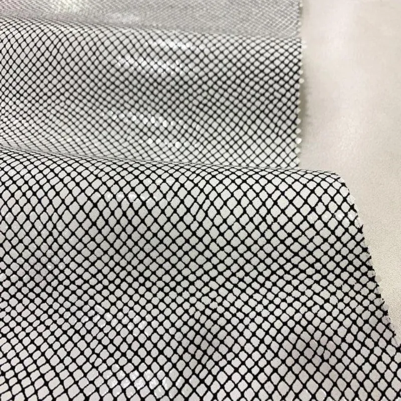 Black&White Glossy Snake Print